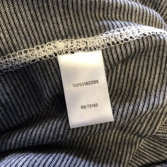 Cupio Womens Shirt Tank Large Top Black White Stripe Swing Tank Top Beach - Picture 7 of 8